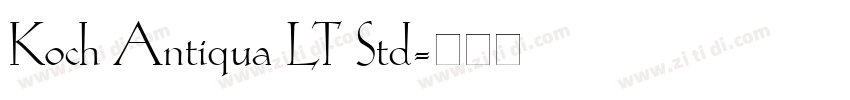 Koch Antiqua LT Std字体转换